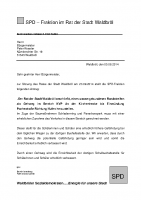 Antrag: Herstellung eines wassergebundenen Randstreifen als Gehweg im Bereich KVP An der Kirchenhecke bis Einmündung Pochestraße Richtung Hufen