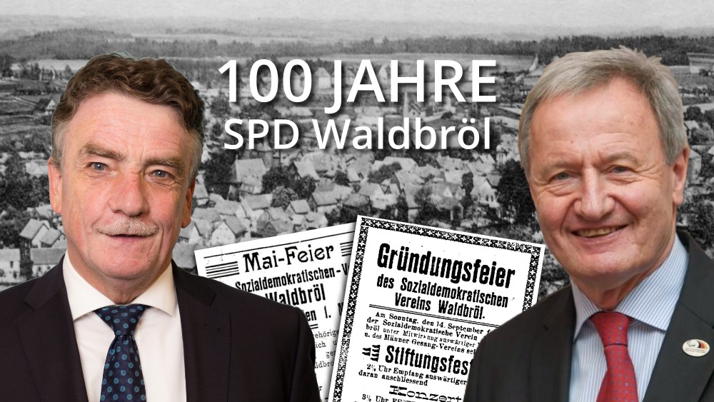 SPD Waldbröl feiert 100jähriges Bestehen