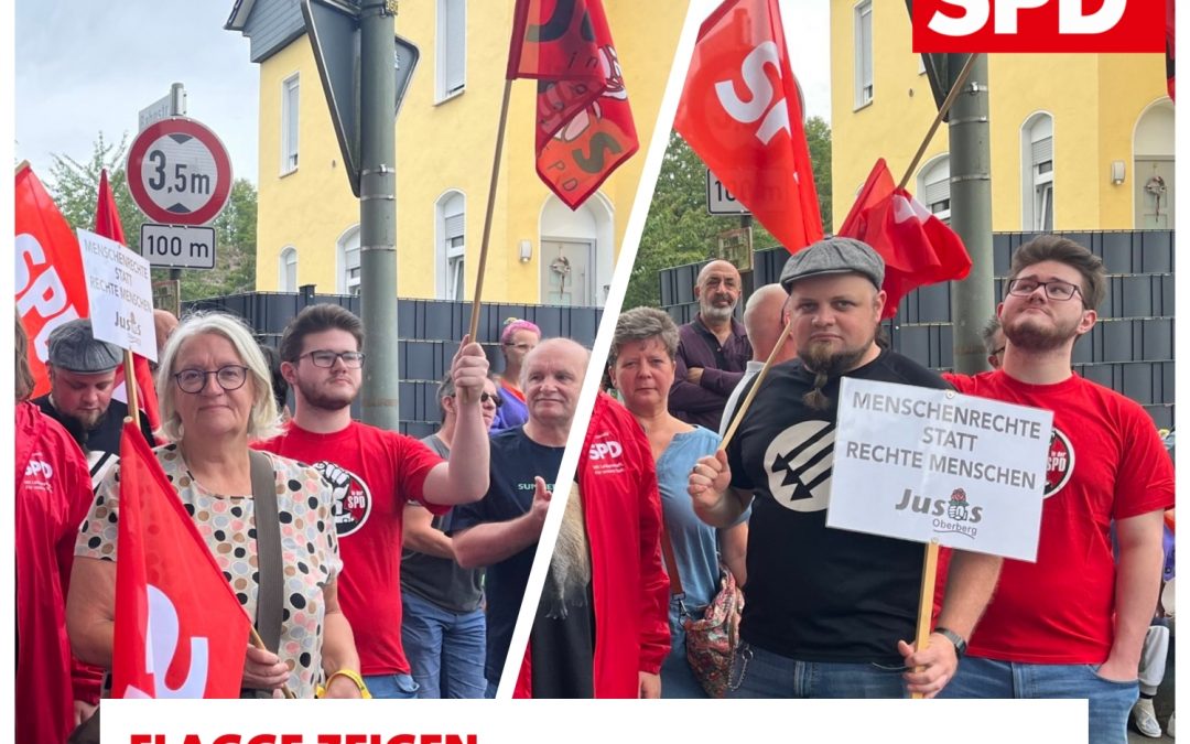 Breites Bündnis demonstriert vor der Kreisgeschäftsstelle der AfD