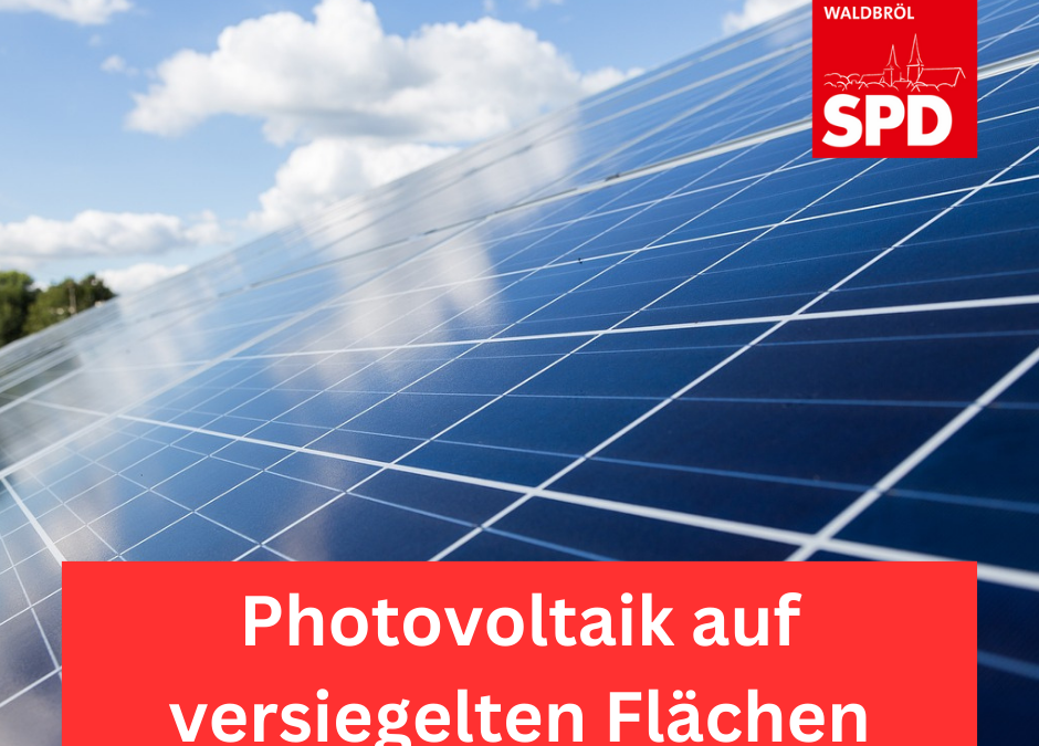 Photovoltaik Anlage über dem Parkplatz Raabeweg
