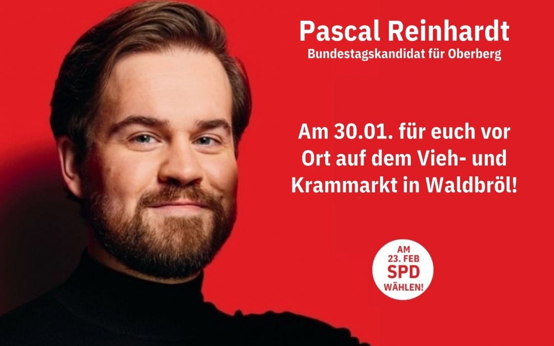 Pascal Reinhardt auf dem Vieh- und Krammarkt am 30.01.