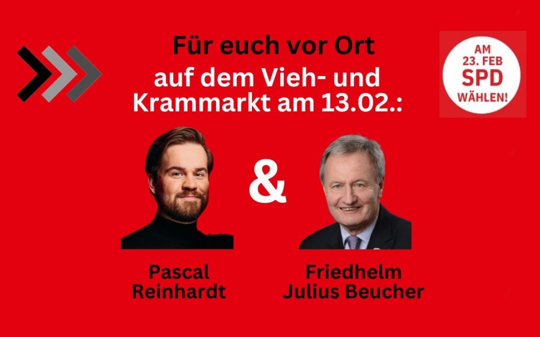 Pascal Reinhardt und Friedhelm Julius Beucher für euch vor Ort!