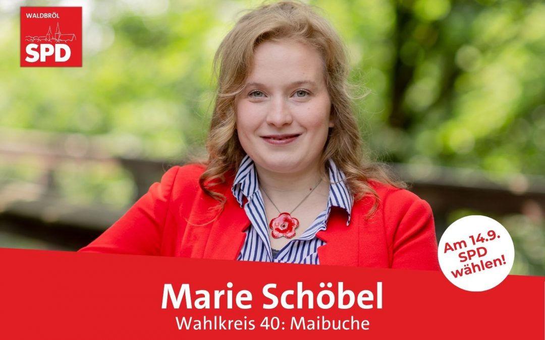 Unsere Kandidatin für Wahlkreis 40 (Maibuche): Marie Schöbel