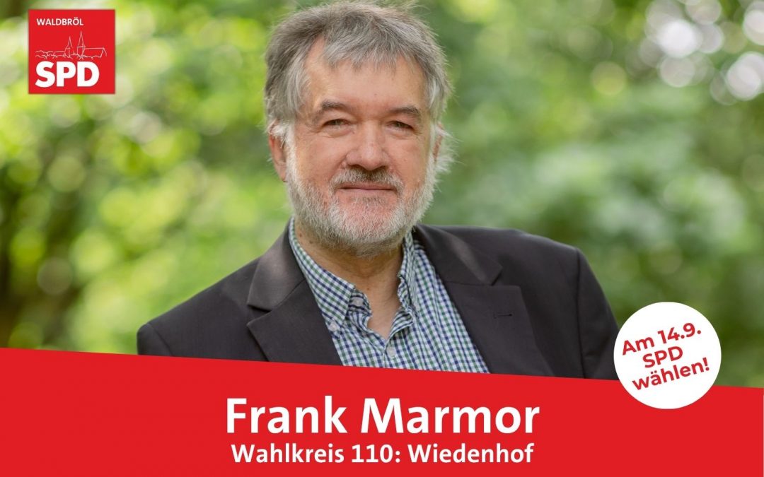 Unser Kandidat für Wahlkreis 110 (Wiedenhof): Frank Marmor